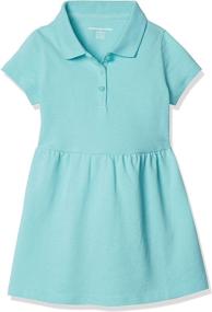 img 4 attached to 👗 SEO-optimized: Girls Short-Sleeve Pique Polo Dress from Amazon Essentials