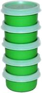 💚 tupperware set of 5 smidgets 1 ounce mini containers - green, ideal for storage & organization логотип