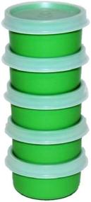 img 1 attached to 💚 Tupperware Set of 5 Smidgets 1 Ounce Mini Containers - Green, Ideal for Storage & Organization