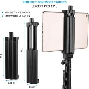 img 3 attached to 📱 Ultimate iPad and Phone Tripod Mount for Seamless Device Integration: Compatible with iPad, iPad Mini, iPad Air, and Cell Phones