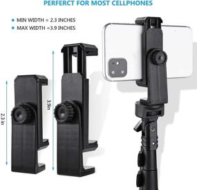 img 1 attached to 📱 Ultimate iPad and Phone Tripod Mount for Seamless Device Integration: Compatible with iPad, iPad Mini, iPad Air, and Cell Phones