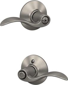 img 4 attached to 🔒 Satin Nickel Schlage Accent Privacy Lever - F40ACC619: Privacy and Elegance Combined