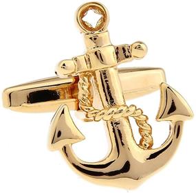 img 4 attached to Anchor Rudder Fishing Sailor Cufflinks Men's Accessories