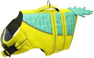 azuza dog life jacket: safety vests with reflective strips, rescue handle, and high buoyancy for medium & large dogs логотип