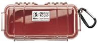 чехол pelican 1030 micro case (красный/прозрачный) (1030-028-100) логотип