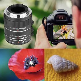 img 1 attached to 📸 Промежуточное кольцо объектива Canon DSLR Macro - Micnova KK-C68 Pro автоматическое макро-промежуточное кольцо для установки Canon EOS EF и EF-S Mount 5D2 5D3 6D 650D 750D фотокамер (трубки 12 мм 20 мм и 36 мм)