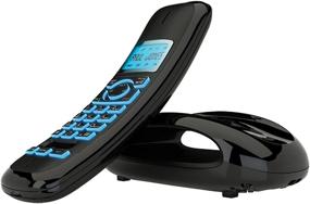 img 1 attached to 📞 Enhanced iDECT Solo Plus Cordless Phone with Answering Machine, Call Blocking Feature, and 2 Handsets (Black)