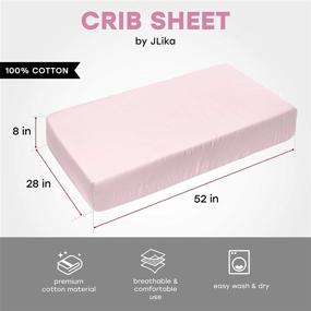 img 2 attached to Crib Sheets Girl Standard Mattress Bedding