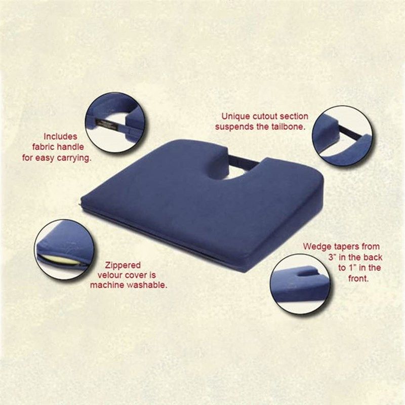 Compact Car Cush 13 x 15 With Extra Firm Foam 13 x 15 relieves