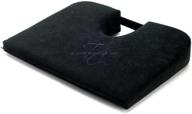 🪑 extra firm tush cush: premium black seat cushion for car, computer, airplane travel logo