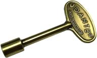 🔑 dante products 3" universal gas valve key in vintage antique brass - efficient home accessory logo