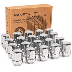 img 4 attached to 🔩 MIKKUPPA 9/16-18 Chrome Large Acorn Seat Lug Nuts - OEM Factory Style Replacement for 2006-2010 Dodge Dakota, 2004-2009 Dodge Durango, 2002-2010 Dodge Ram 1500 Factory Wheels