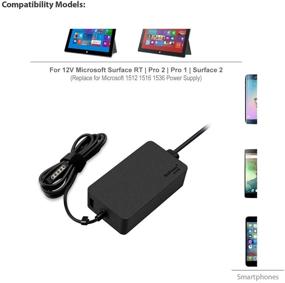 img 3 attached to 🔌 High-Quality BatPower 12V 3.6A Surface 48W Charger for Microsoft Surface Pro 2 & 1, Surface RT Tablet 1536 - Power Supply AC Adapter Cord with Convenient 5V 1A USB Charge for Tablet and Smartphone