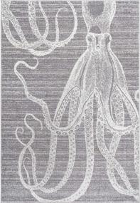 img 3 attached to 🐙 nuLOOM Thomas Paul Octopus Grey Area Rug - 3' x 5' Dimensions, Stylish Design