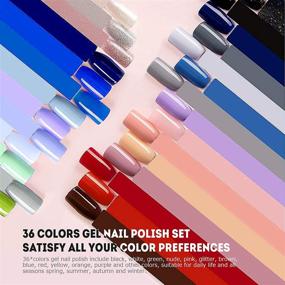 img 3 attached to 36 Color Gel Nail Polish Set with Non-Toxic UV Formula, Nail Art Pigment Gel 💅 Set Including Painting Drawing Nail Brush, Ideal for DIY Manicure at Nail Salon or Nail Design