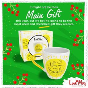 img 3 attached to 🌞 I Love You Mug: You Are My Sunshine Coffee Mug - Perfect Christmas & Valentine’s Day Gifts for Her!