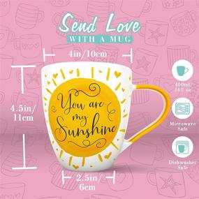 img 1 attached to 🌞 I Love You Mug: You Are My Sunshine Coffee Mug - Perfect Christmas & Valentine’s Day Gifts for Her!