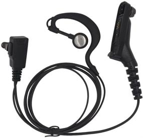 img 4 attached to AOER G-Shape Clip Ear EarHook Headset Earpiece with Mic for Motorola Radios APX4000 APX6000 DP4800 DP4801 DGP6150 DGP6150+ XiRP8608 XiRP8660 XiRP8668 XPR6500 XPR6580 XPR6550: Enhanced Communication Solution