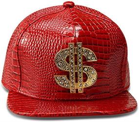 img 3 attached to Flat Brimmed Rock Adjustable Snapback Women