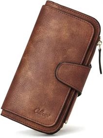 img 4 attached to 👜 Premium Leather Designer Bifold Wallet: Women's Handbags & Wallets for Stylish Organizing