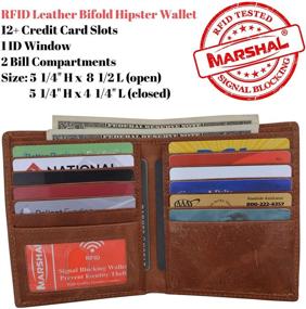 img 3 attached to 👜 Ultimate Men's Lambskin Leather Hipster Wallet: Finest Quality Accessories for Wallets, Card Cases & Money Organizers