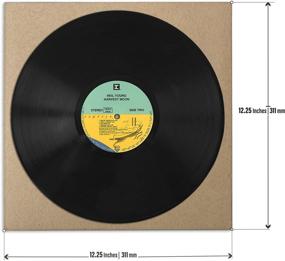 img 2 attached to TunePhonik 12-inch Vinyl Record LP Jackets with Spine, Kraft Finish, No Center Hole - 25 Pack - Made in USA - Improved SEO