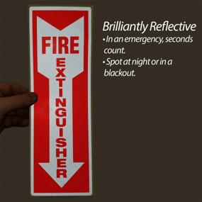 img 3 attached to 🔥 Enhanced Safety Reflective Extinguisher Stickers with Sticky Adhesive - Stay Prepared!