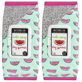 img 4 attached to Beauty Concepts - 2 Pack (60 Count Each) Watermelon Detoxifying Facial Cleansing Wipes: Refreshing Skincare Solution for a Clean and Radiant Complexion