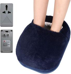 img 3 attached to 🔥 Heated Foot Warmer Plush Heating Pad Slippers: Keep Your Feet Warm and Cozy Anywhere!