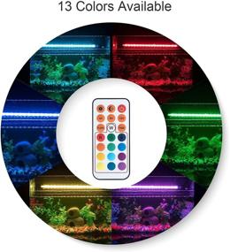 img 2 attached to 🐠 Enhance Your Aquarium with the XY-Firestar RGB Submersible Light - Timer, Dimmer, Remote Control, Multicolor Fish Light!