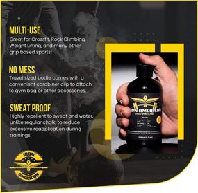 img 3 attached to 🧗 Iron American Liquid Sports Chalk - Mess-Free Travel Bottle for Strong Grip in Weightlifting, Gymnastics, Rock Climbing, and More!
