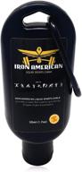 🧗 iron american liquid sports chalk - mess-free travel bottle for strong grip in weightlifting, gymnastics, rock climbing, and more! logo