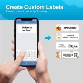 img 1 attached to Универсальный мини термоэтикеточный принтер со встроенным Bluetooth для обучения, составления заметок, ведения дневника, развлечений и работы.