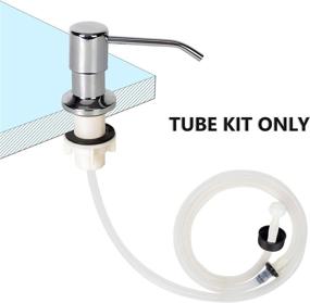 img 3 attached to 🚰 Sink Soap Dispenser Tube Kit, 47”, Upgraded with Check Valve - No More Refilling the Small Bottle