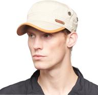 🎩 cacuss men's army cap: stylish adjustable cotton cadet hat for military and outdoor activities logo