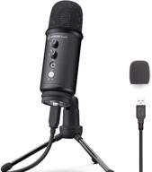 🎤 mirfak tu1 usb microphone: easy plug &amp; play condeser mic- ideal for youtube, livestreams, recording on pc/mac with ios/windows/android/linux support logo