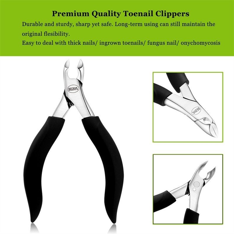 BEZOX Toenail Clippers: Premium Nail Clippers for Ingrown…