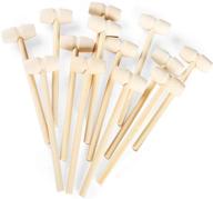 🔨 30-piece breakable heart hammer set for chocolate, natural wooden mallets for crushable hearts, kids toys, lobster and seafood crackers, small wood mallets логотип