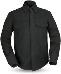 img 2 attached to 🏍️ Ride in Style with the First Mfg Co Men's Mercer Canvas Motorcycle Shirt