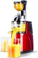 🍏 overtwice slow masticating juicer: cold press extractor apple orange citrus machine with wide chute - quiet motor for fruit vegetables logo