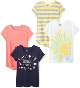 img 3 attached to Spotted Zebra Unicorn Short Sleeve T Shirts: Stylish Girls' Clothing and Tops for Tees & Blouses