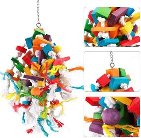 img 1 attached to Premium CRMADA Large Parrot Toys - Quality Bird Chewing Toys for African Grey, Cockatoo, Macaw & More