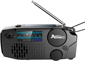 img 2 attached to 📻 【Aivica】【2000mAh Version】 Portable Emergency Radio: Solar Panel, Hand Crank, Power Bank & More!