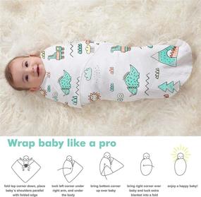 img 3 attached to 👶 Koo-dib Muslin Swaddle Blanket Set: Cozy and Gender-Neutral Baby Swaddles for Better Sleep - 5 Pack (0-3 months)