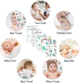 img 1 attached to 👶 Koo-dib Muslin Swaddle Blanket Set: Cozy and Gender-Neutral Baby Swaddles for Better Sleep - 5 Pack (0-3 months)