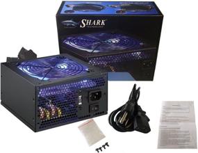 img 3 attached to 🦈 Shark Technology LED Series 600W - Quiet, Powerful PC Power Supply Unit with Blue LED Fan - Retail Box Inclusive of 5 Feet AC Cord and Black Installation Screws