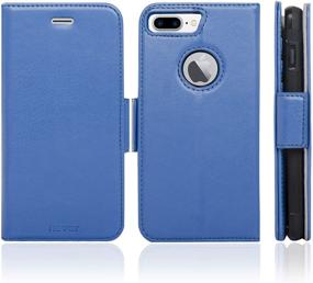 img 3 attached to 📱 Navor Detachable Magnetic Wallet Case with RFID Protection for iPhone 7 Plus [Vajio Series] - Hot Blue (IP7PVJHB)