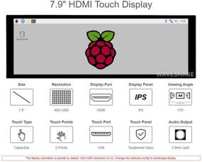 img 1 attached to 🖥️ Enhance your Computer with the High-Resolution 7 9Inch Capacitive LCD HDMI Computer Components