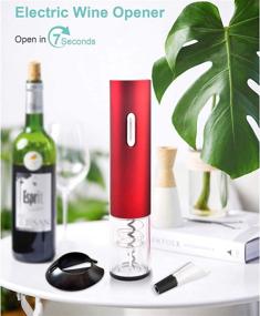 img 3 attached to Electric Automatic Corkscrew Contains Stopper Kitchen & Dining in Small Appliances