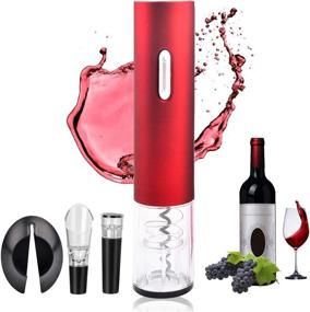 img 4 attached to Electric Automatic Corkscrew Contains Stopper Kitchen & Dining in Small Appliances